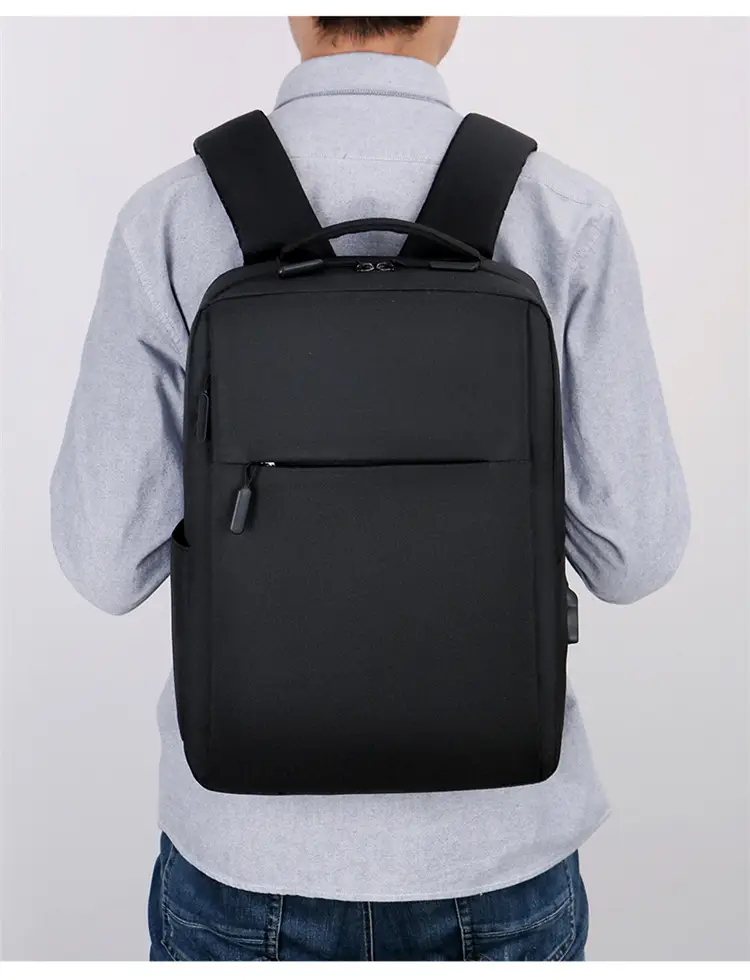 Business Backpack Oxford Men's Waterproof Shockproof 15.6 Inch Laptop Bag Outdoor Lightweight Commuter Backpack — feature 19