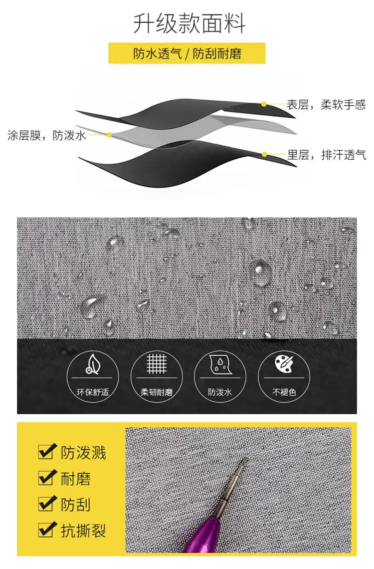 Business Backpack Oxford Men's Waterproof Shockproof 15.6 Inch Laptop Bag Outdoor Lightweight Commuter Backpack — feature 8