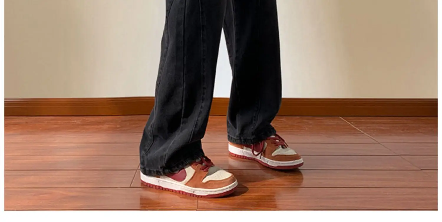 Men's Retro Straight Jeans 2023 Wide Leg Casual Pants — feature 18
