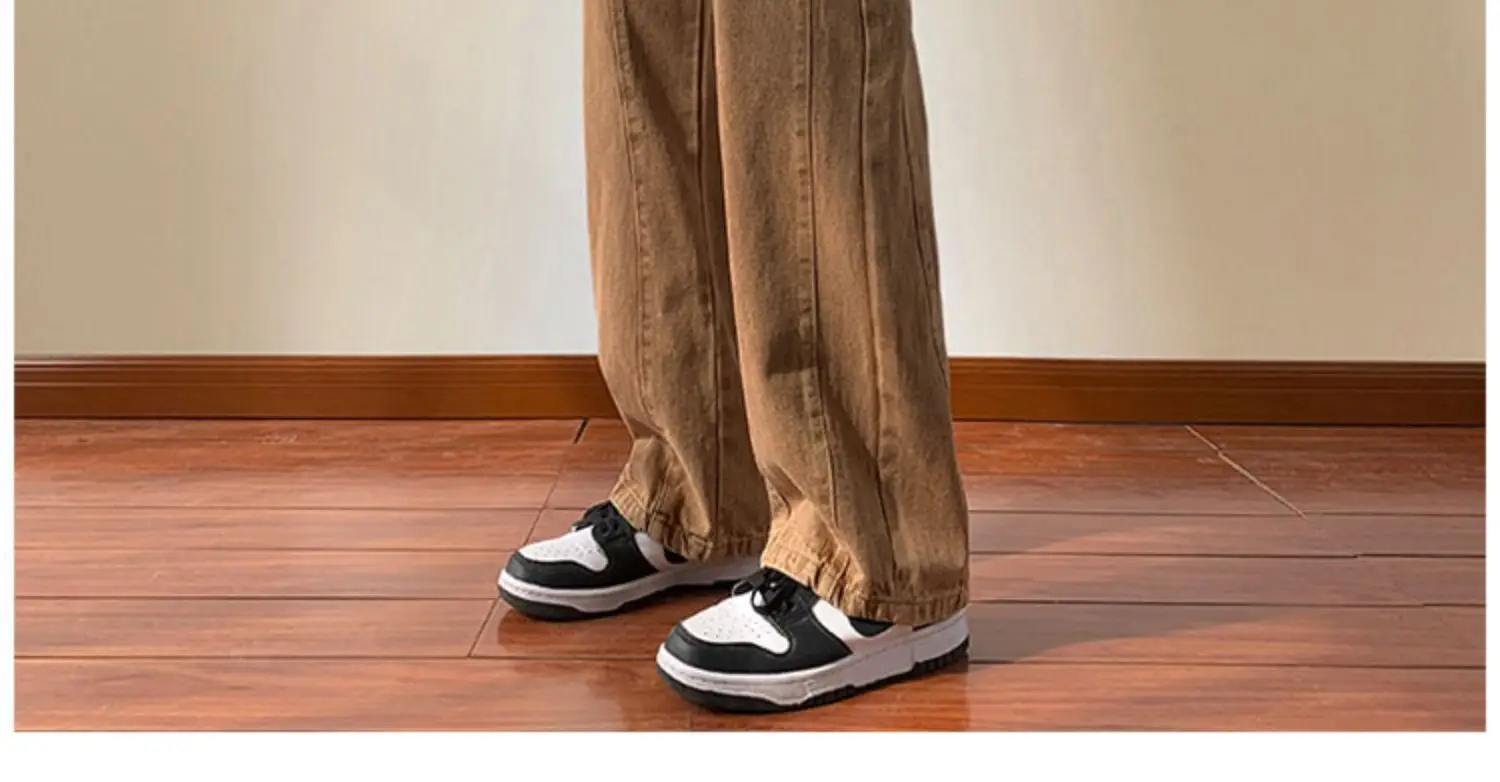 Men's Retro Straight Jeans 2023 Wide Leg Casual Pants — feature 28