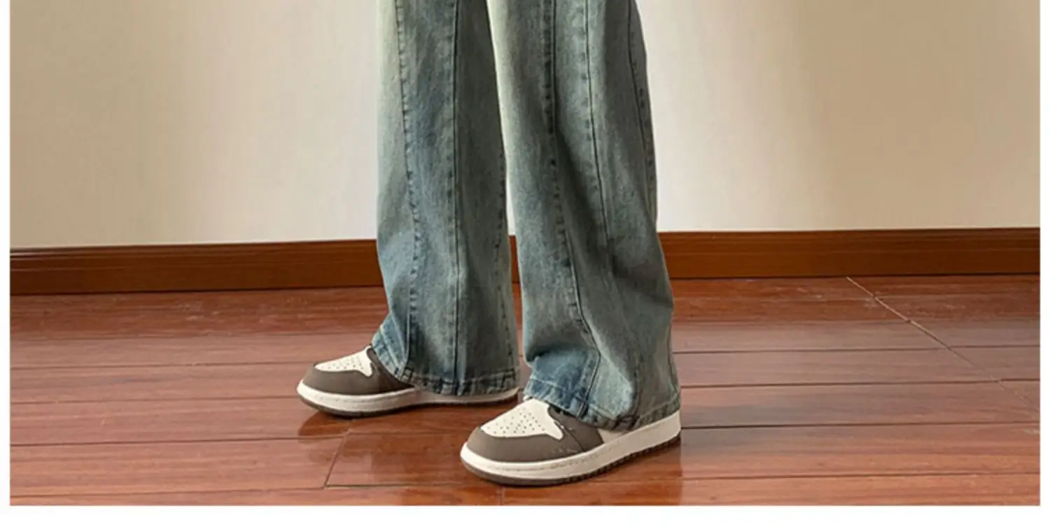 Men's Retro Straight Jeans 2023 Wide Leg Casual Pants — feature 3