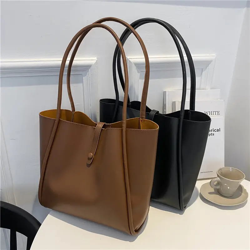 Brown Canvas Shoulder Bag for Men Women Students School Casual Japanese Style Backpack - Image 5
