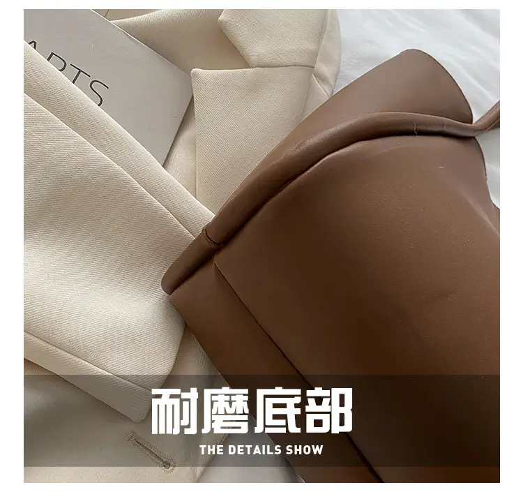 Brown Canvas Shoulder Bag for Men Women Students School Casual Japanese Style Backpack — feature 6