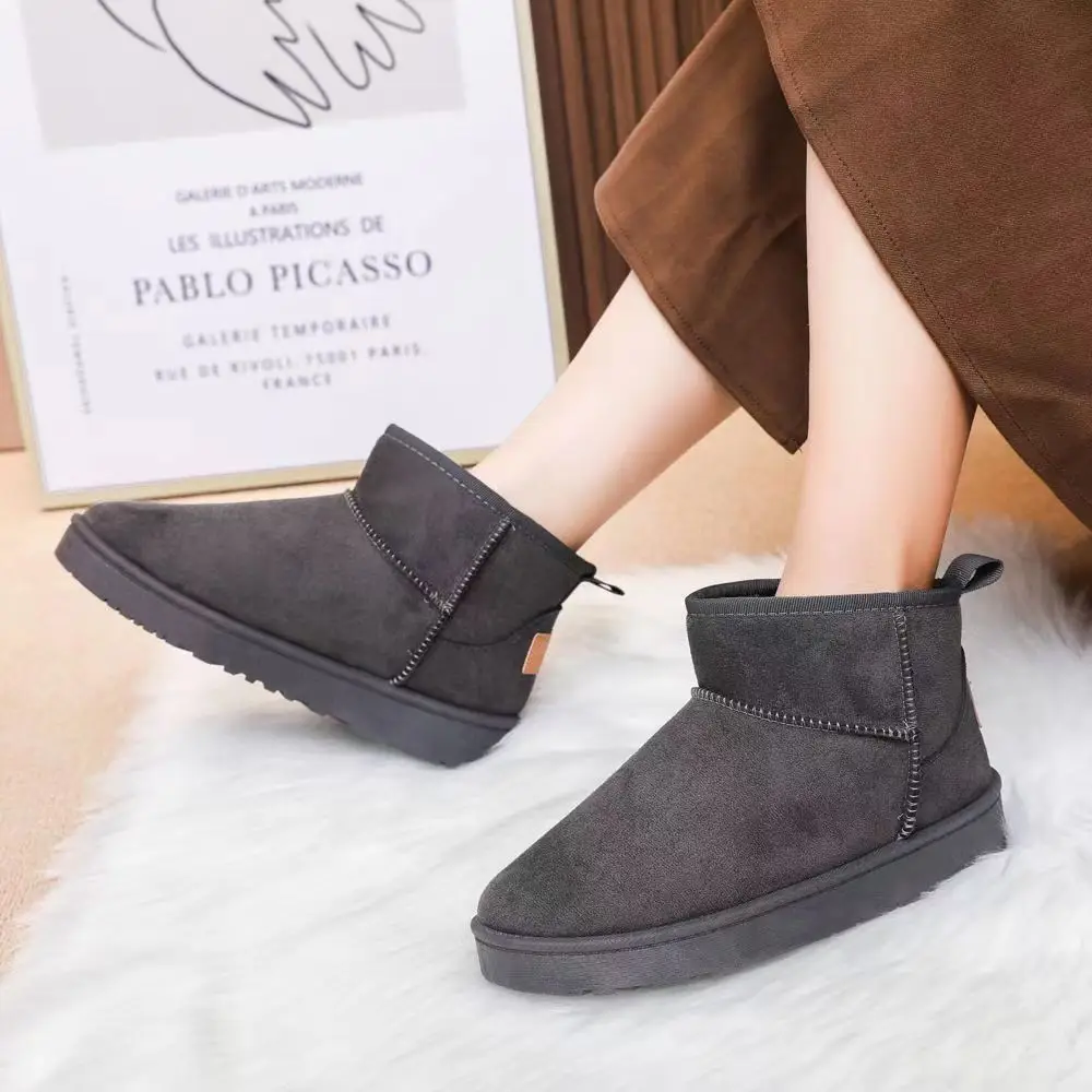 Source Factory New Winter Snow Boots Fleece-Lined and Thickeneding to Heattech Female Students' Shoes Flats-Soled Women's Cotton Shoes Dropshipping - Image 6