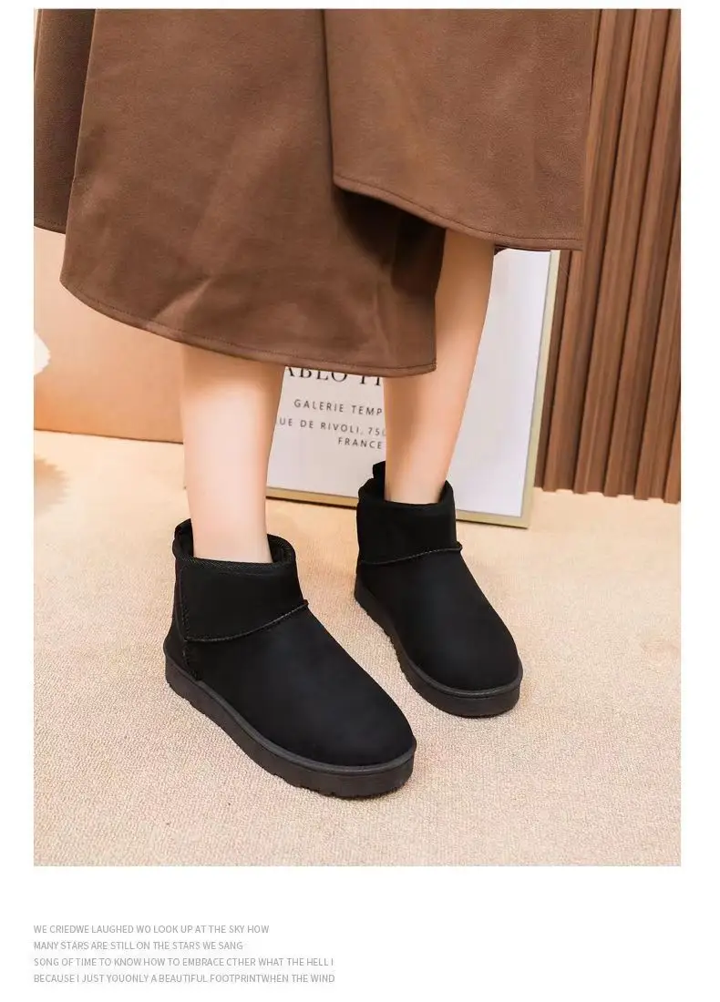 Source Factory New Winter Snow Boots Fleece-Lined and Thickeneding to Heattech Female Students' Shoes Flats-Soled Women's Cotton Shoes Dropshipping — feature 4