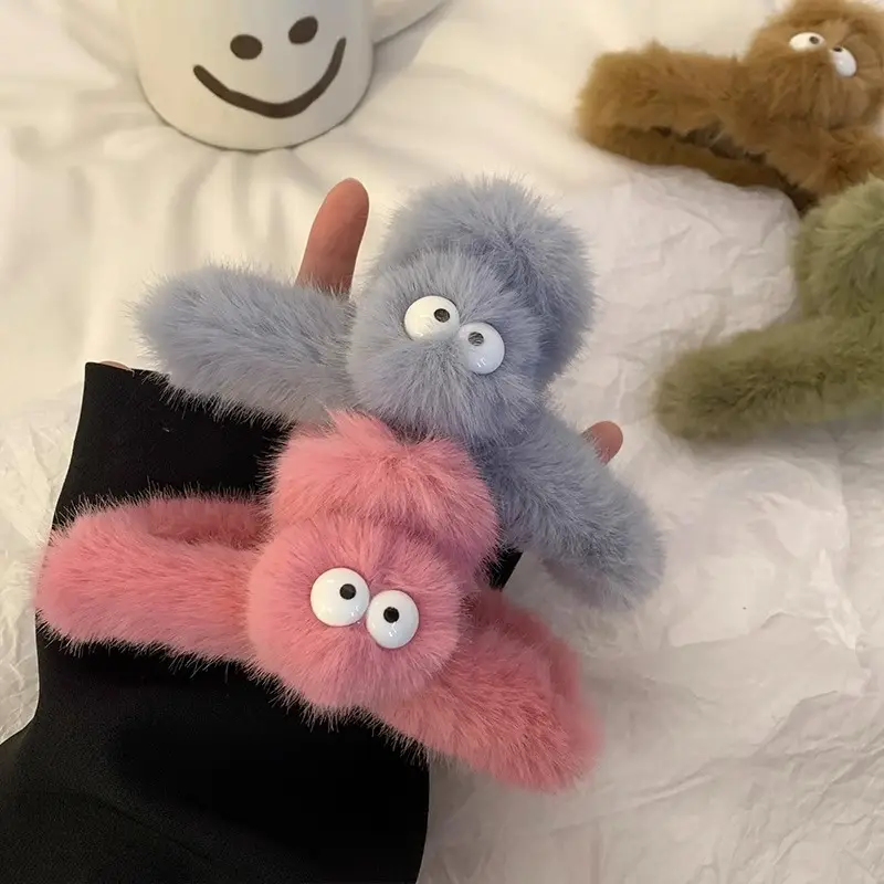 Pink Furry Hair Clip for Women 2024 - Image 7