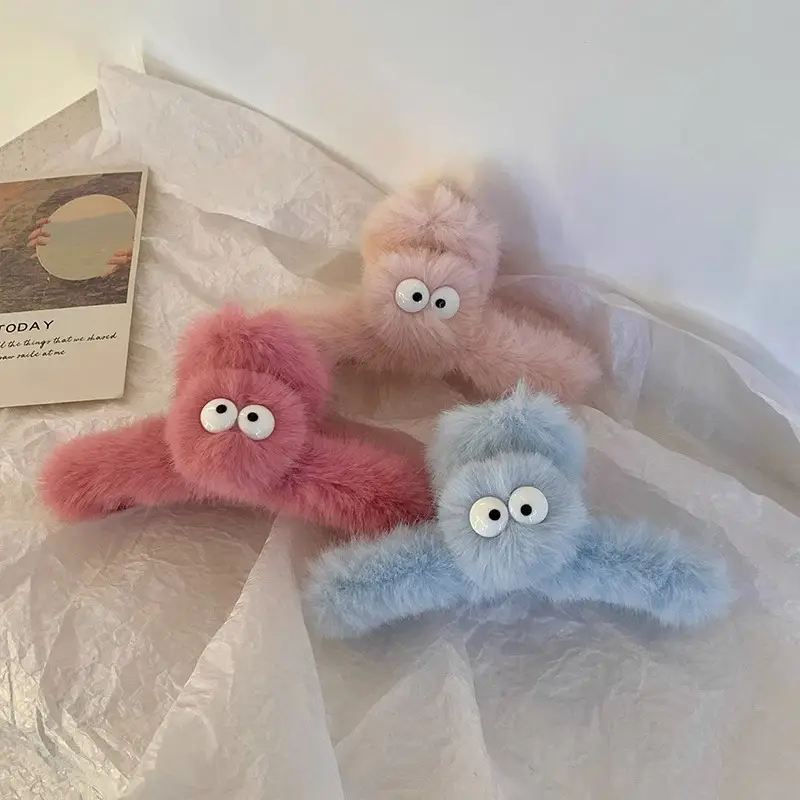 Pink Furry Hair Clip for Women 2024 - Image 10