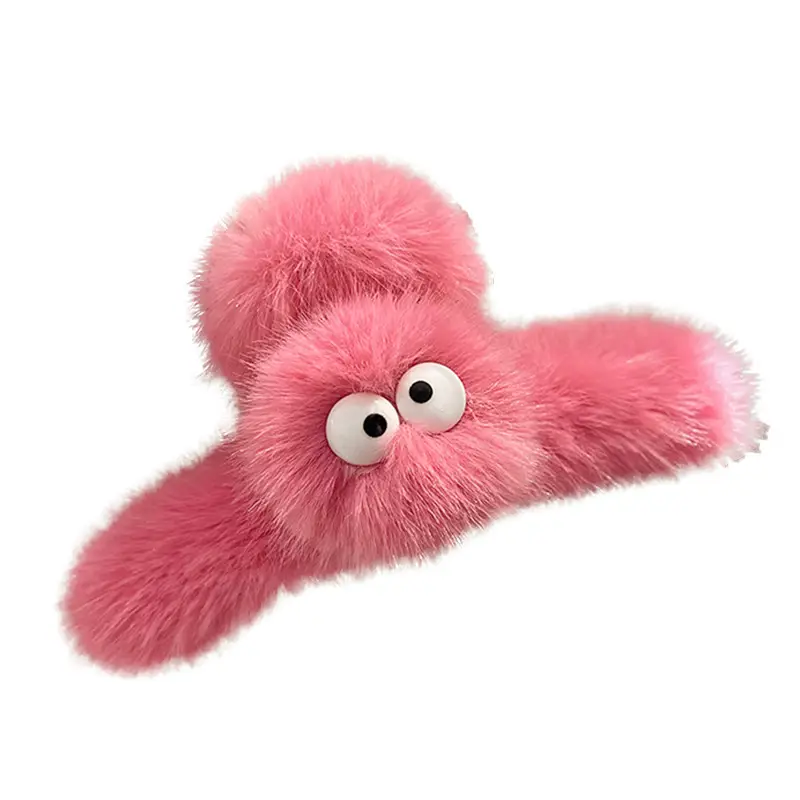Pink Furry Hair Clip for Women 2024 - Image 11