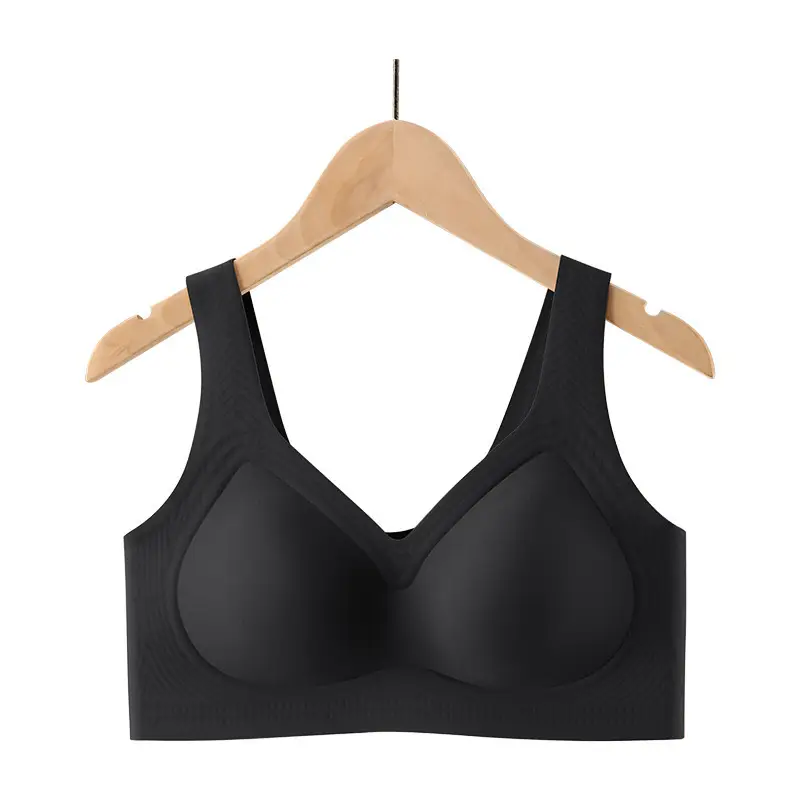 Fat mm200 kg plus size seamless comfortable plus size underwear autumn and winter thin big chest small push up bra
