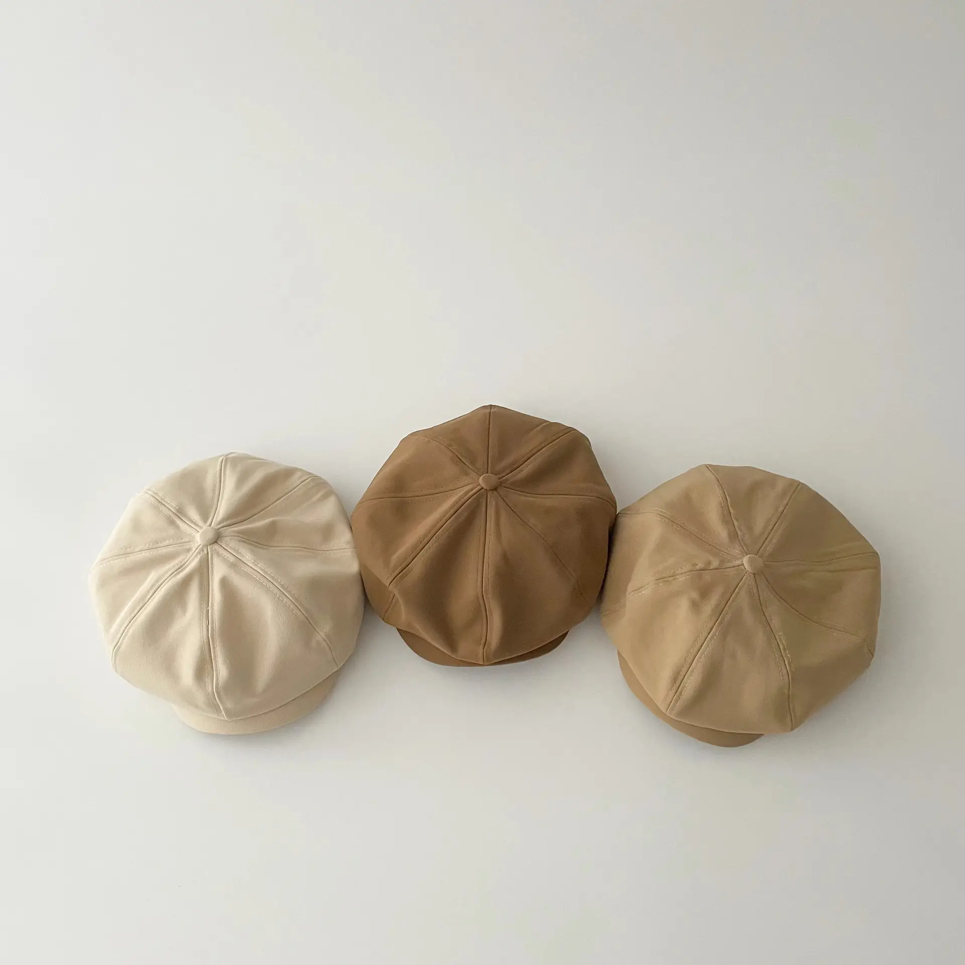 Yipan Kids Beret Cap Autumn Winter British Retro Octagonal Hat - Image 6