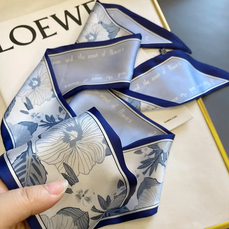 Silk Floral Hair Band for Women Autumn Outfit - Image 9