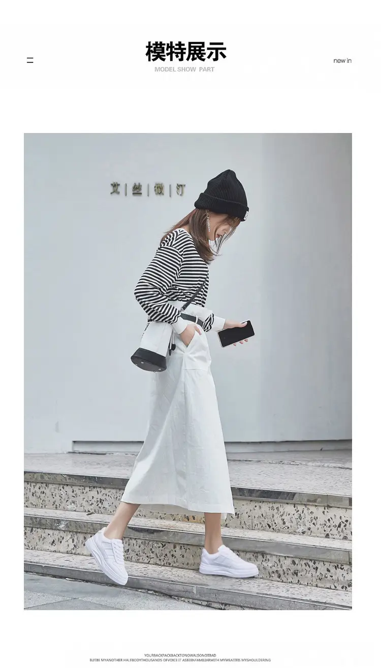 Women White Thick Sole Sports Sneakers Lightweight Height-Increasing — feature 28