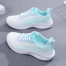 Women White Thick Sole Sports Sneakers Lightweight Height-Increasing — feature 4