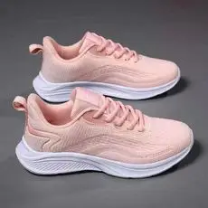 Women White Thick Sole Sports Sneakers Lightweight Height-Increasing — feature 6