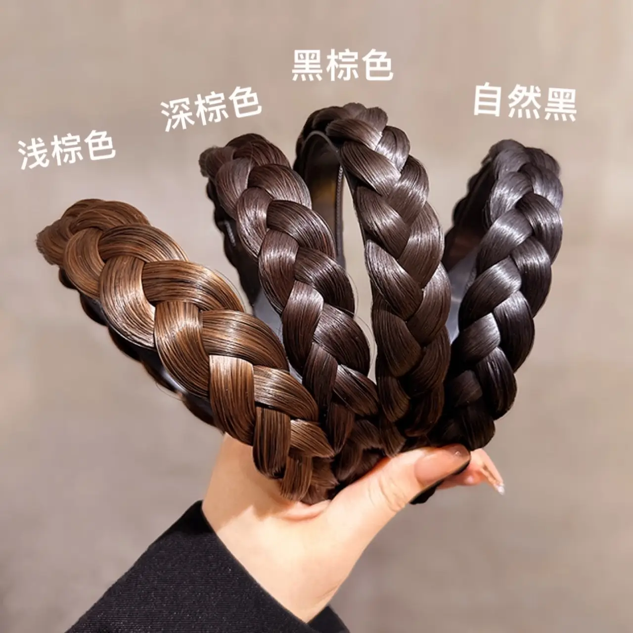 New Fishbone Braided Hair Headband for Women - Image 6