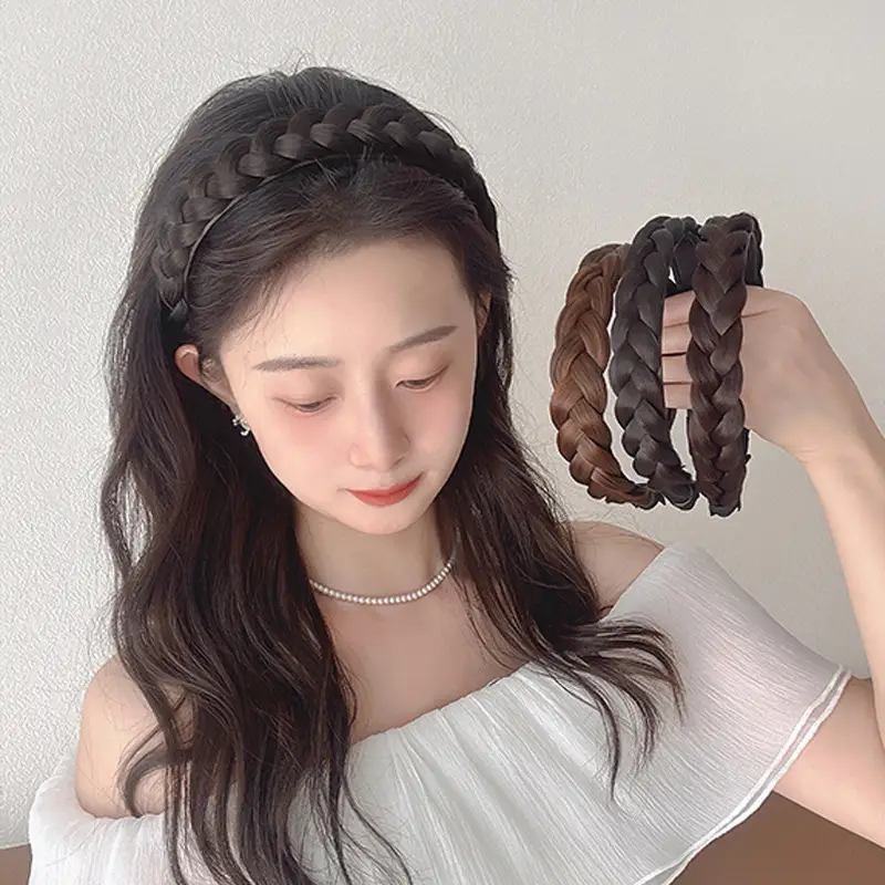 New Fishbone Braided Hair Headband for Women - Image 7