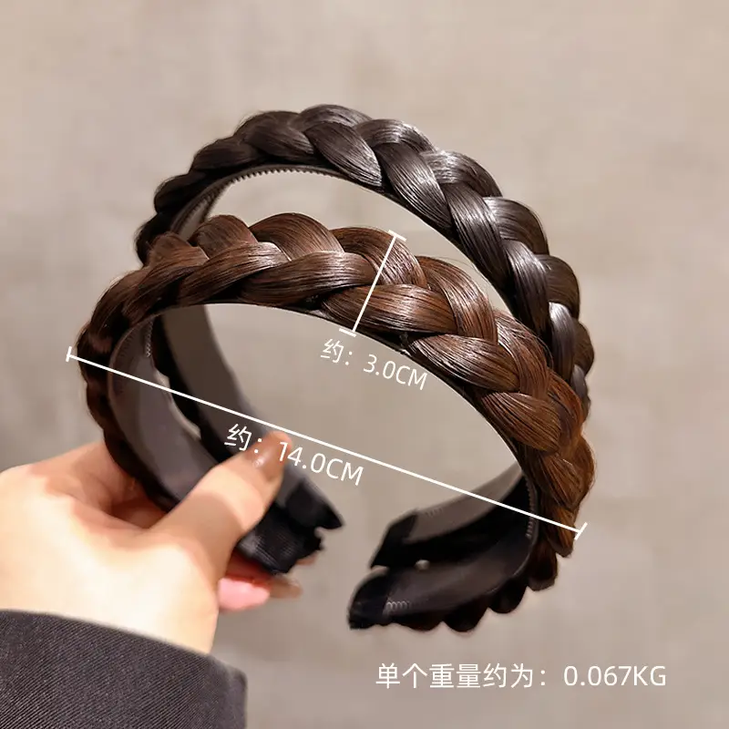 New Fishbone Braided Hair Headband for Women - Image 8