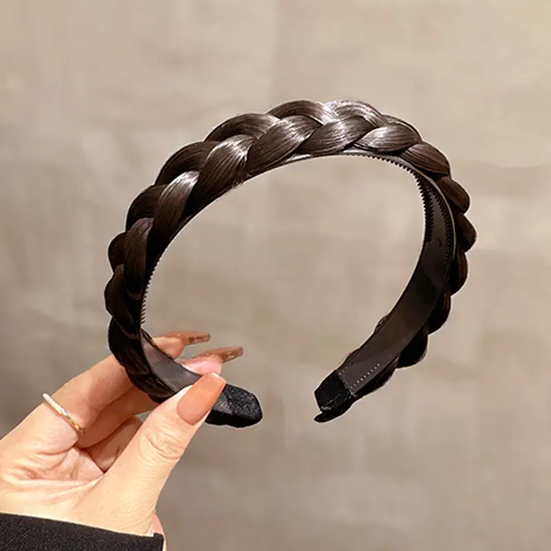 New Fishbone Braided Hair Headband for Women - Image 3