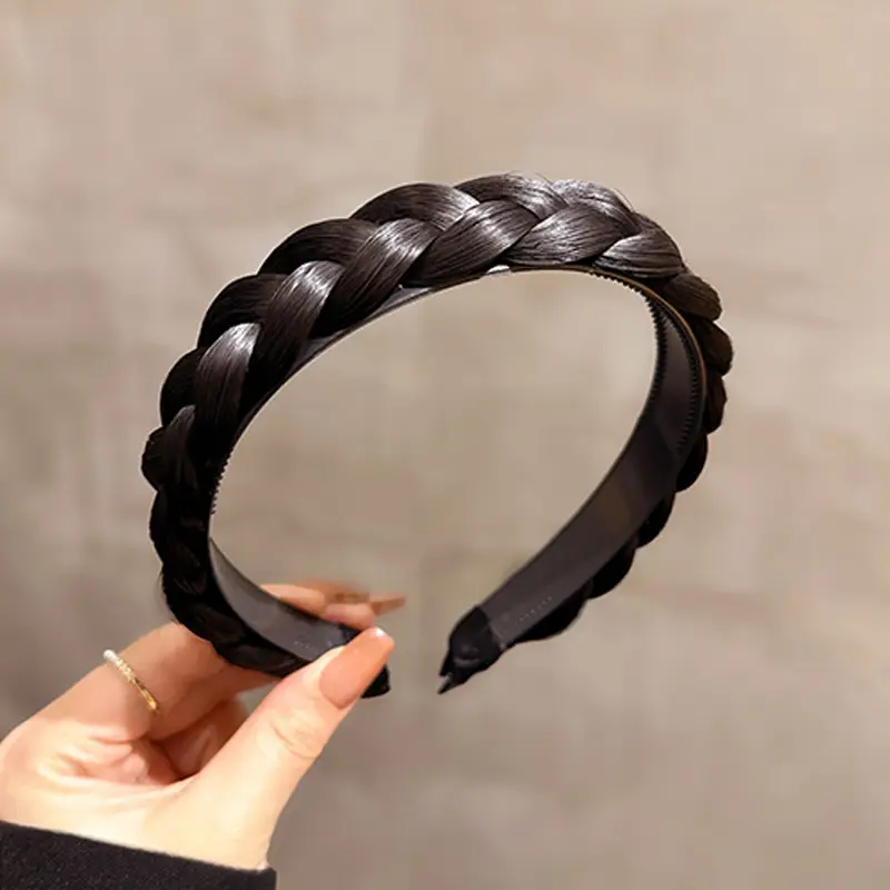 New Fishbone Braided Hair Headband for Women - Image 4