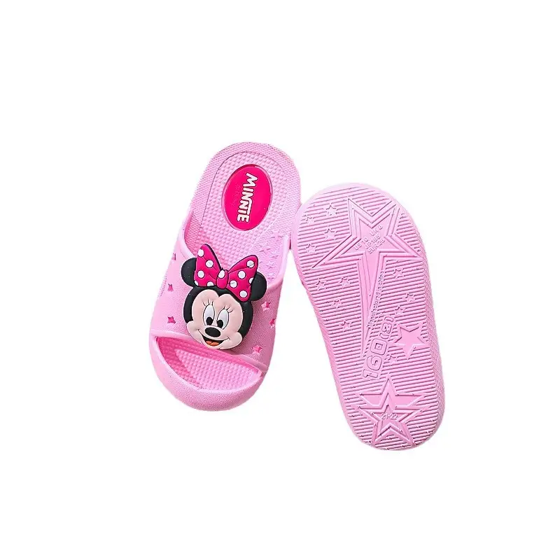 Minnie Mouse Pink Slippers for Girls 0-3 Years