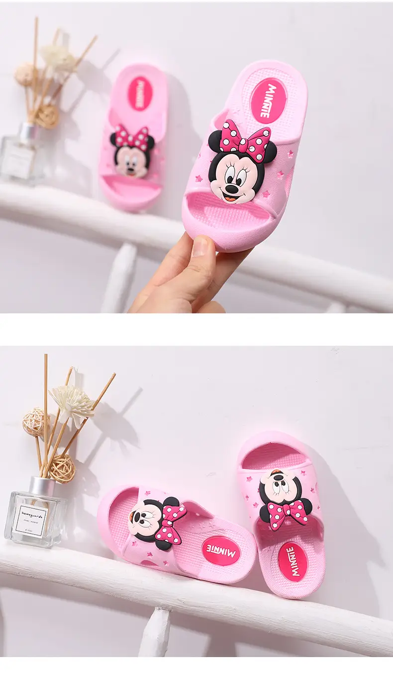 Minnie Mouse Pink Slippers for Girls 0-3 Years — feature 5