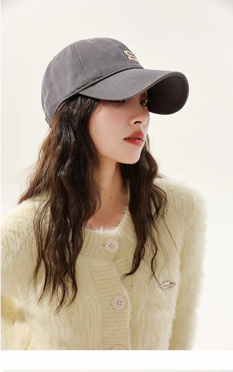 Men's Black Embroidered Baseball Cap with Logo — feature 21