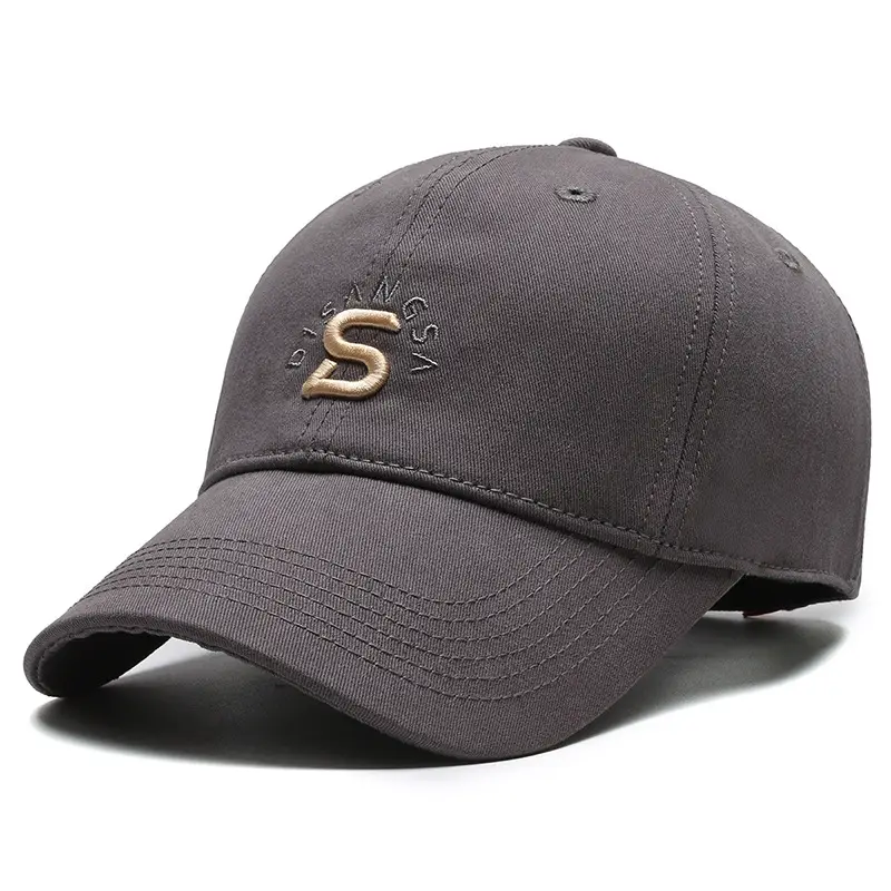 Men's Black Embroidered Baseball Cap with Logo