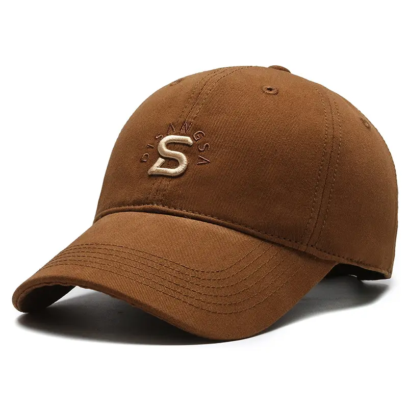 Men's Black Embroidered Baseball Cap with Logo