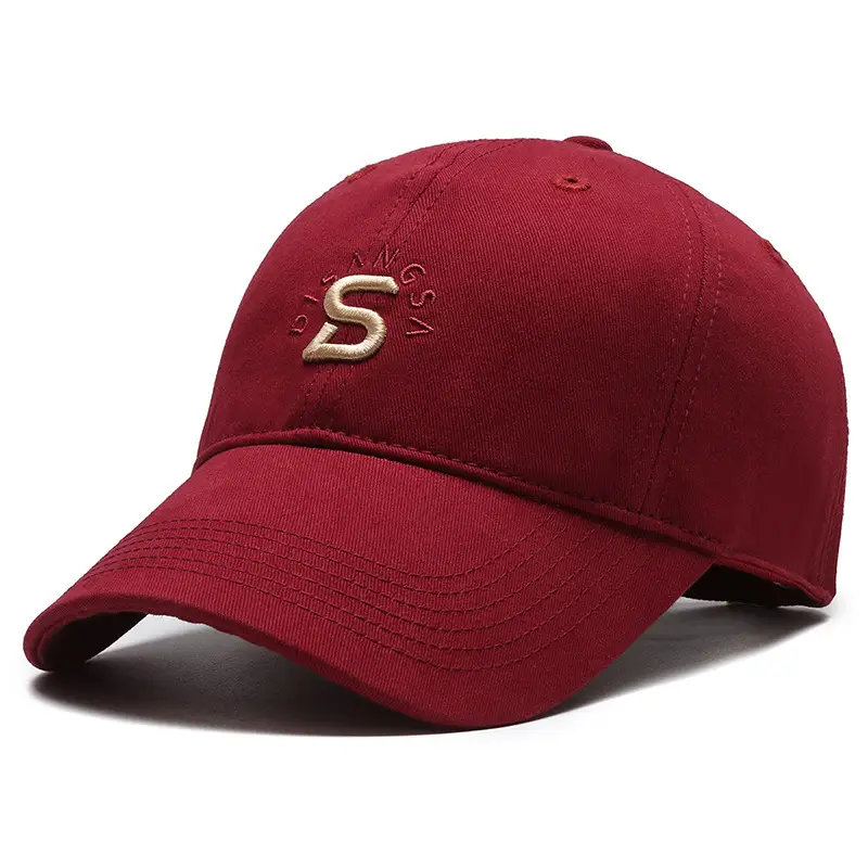 Men's Black Embroidered Baseball Cap with Logo