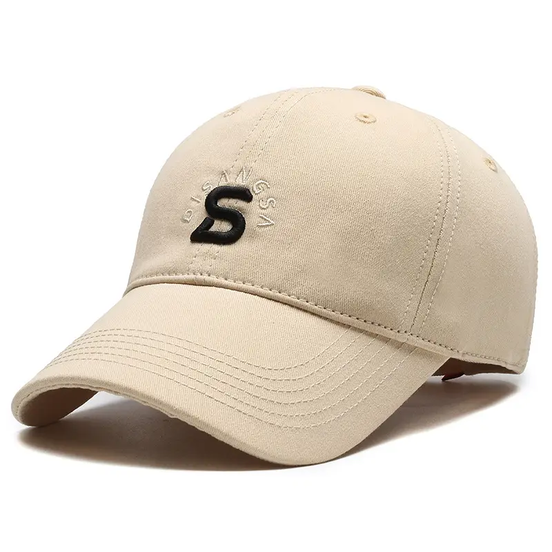 Men's Black Embroidered Baseball Cap with Logo