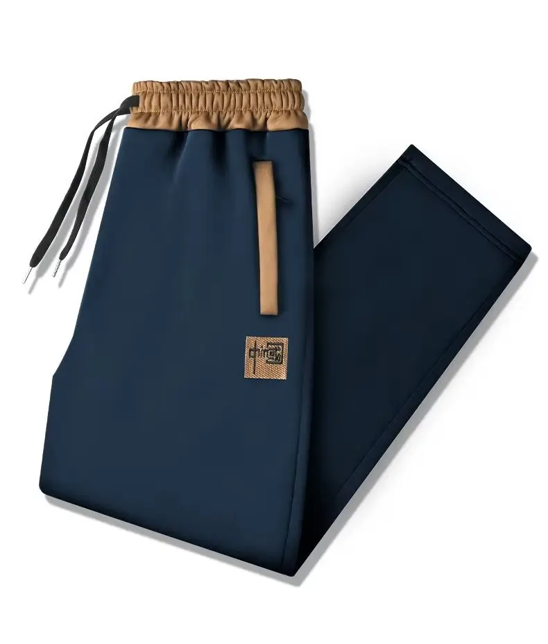 Men's Fleece Lined Sweatpants Black Blue Plus Size — feature 19
