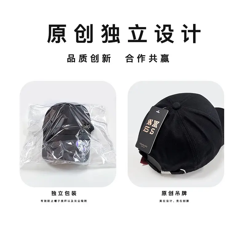 Di Sang Sa Men's Black Baseball Cap with Sunscreen Badge - Image 7