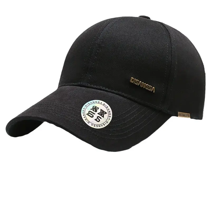 Di Sang Sa Men's Black Baseball Cap with Sunscreen Badge - Image 8