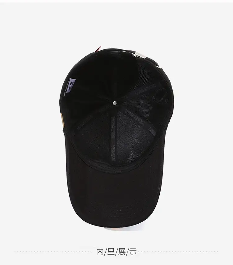 Di Sang Sa Men's Black Baseball Cap with Sunscreen Badge — feature 15
