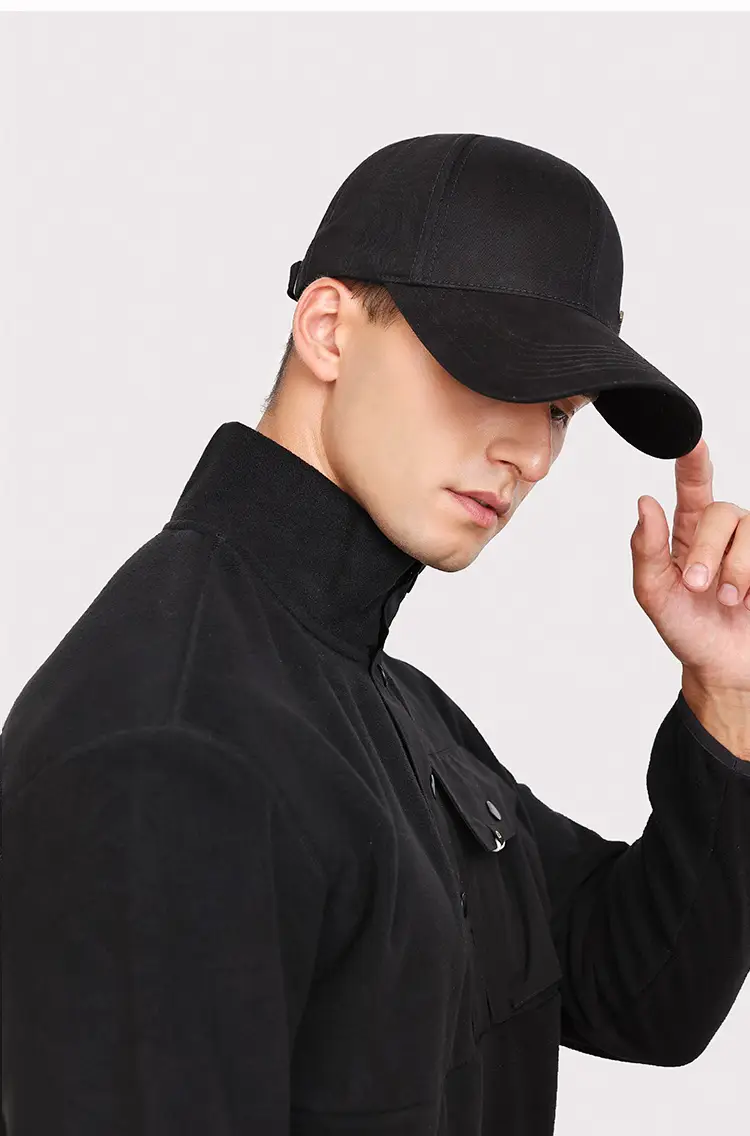 Di Sang Sa Men's Black Baseball Cap with Sunscreen Badge — feature 17
