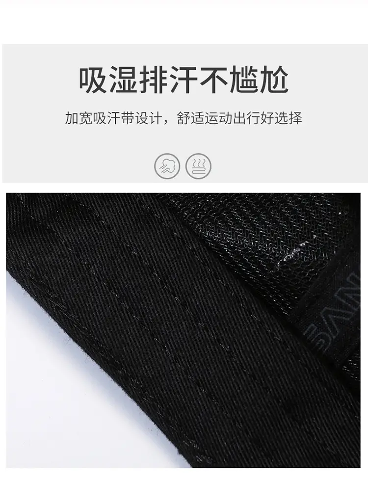Di Sang Sa Men's Black Baseball Cap with Sunscreen Badge — feature 4