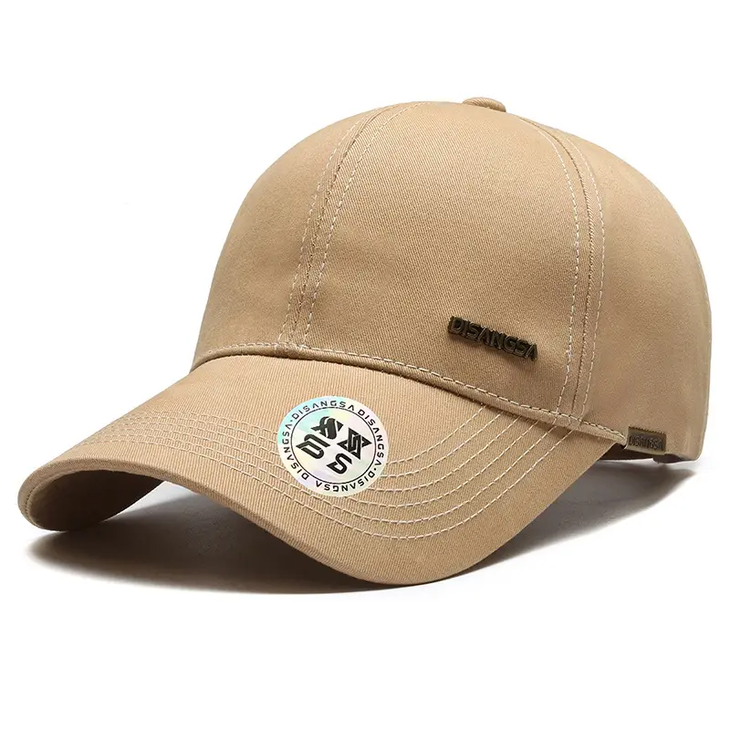 Di Sang Sa Men's Black Baseball Cap with Sunscreen Badge - Image 3