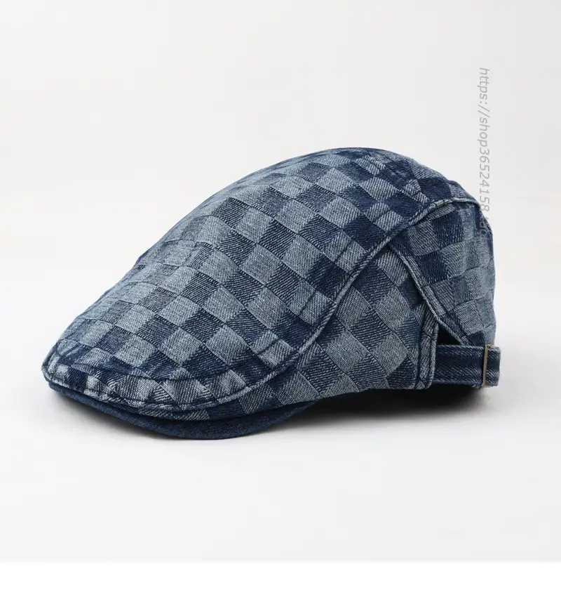 New Korean Style Plaid Anti-Wear Denim Hat for Men Women — feature 9