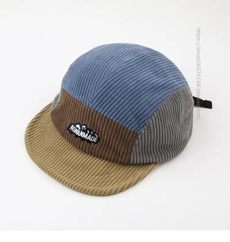 Japanese Retro Beanie Cap Beige Brown Color Matching — feature 10