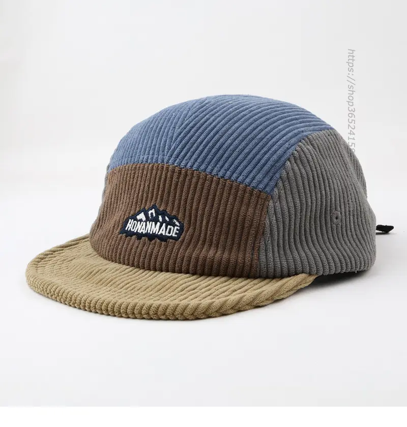 Japanese Retro Beanie Cap Beige Brown Color Matching — feature 5