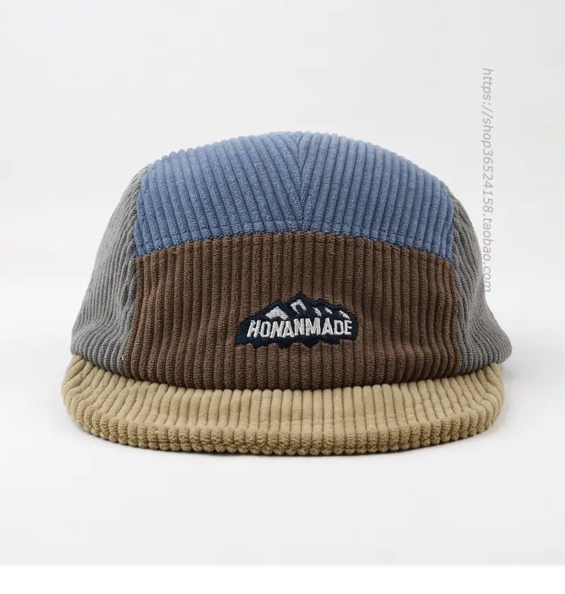 Japanese Retro Beanie Cap Beige Brown Color Matching — feature 6