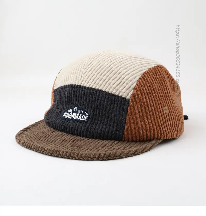 Japanese Retro Beanie Cap Beige Brown Color Matching — feature 7
