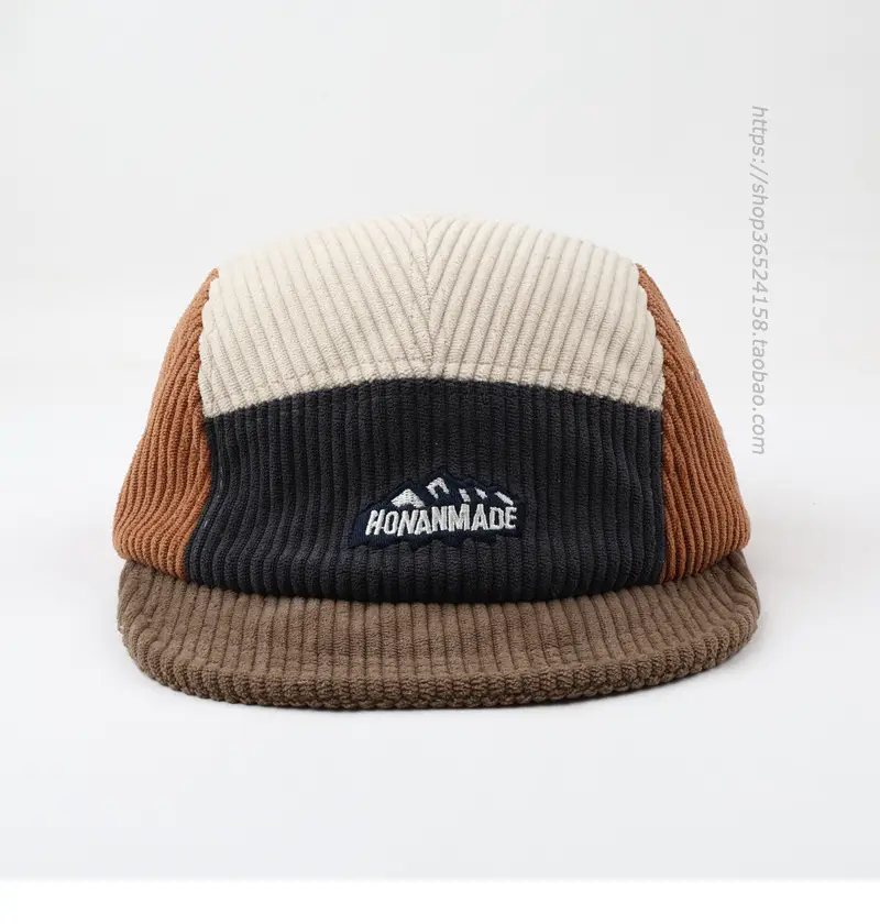Japanese Retro Beanie Cap Beige Brown Color Matching — feature 8