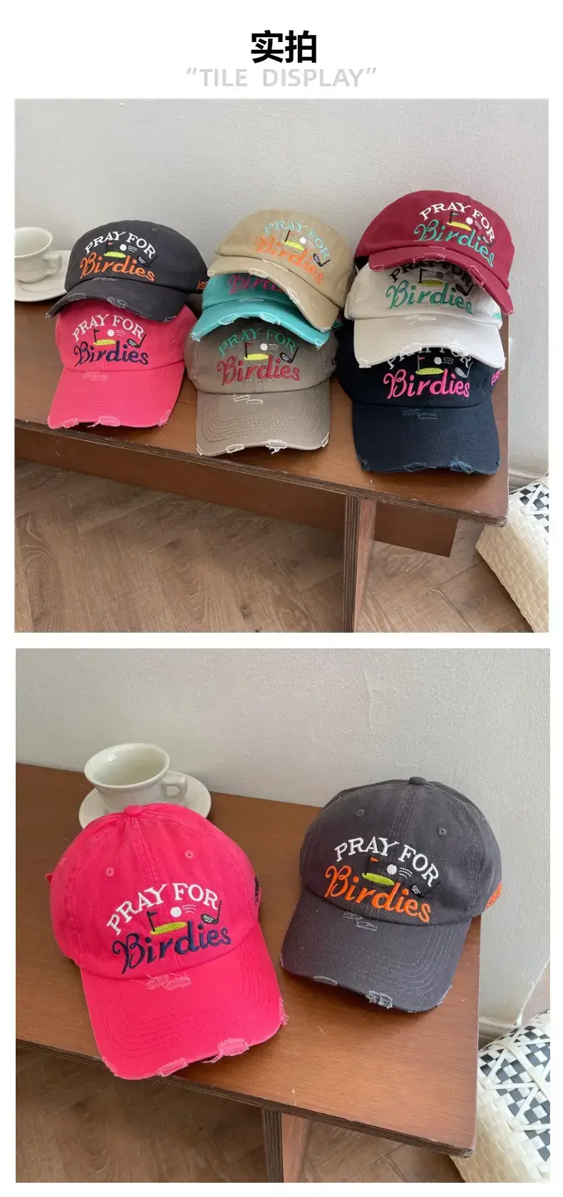 Black Embroidered Birds Cap for Men Women — feature 2