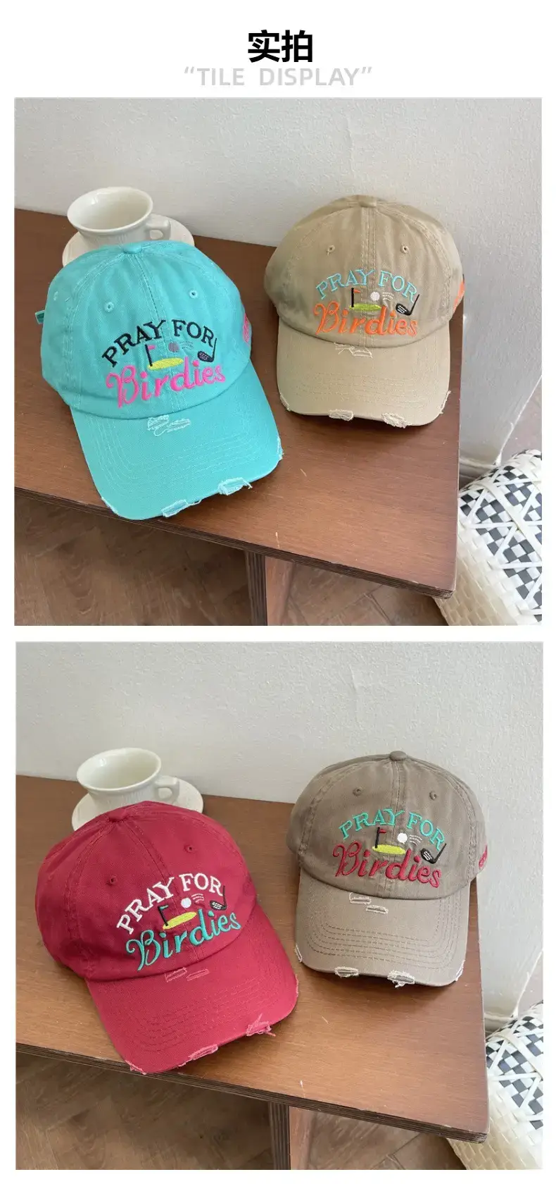 Black Embroidered Birds Cap for Men Women — feature 3