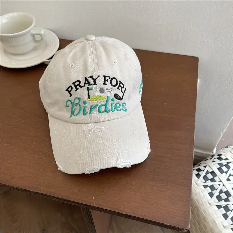 Black Embroidered Birds Cap for Men Women - Image 2