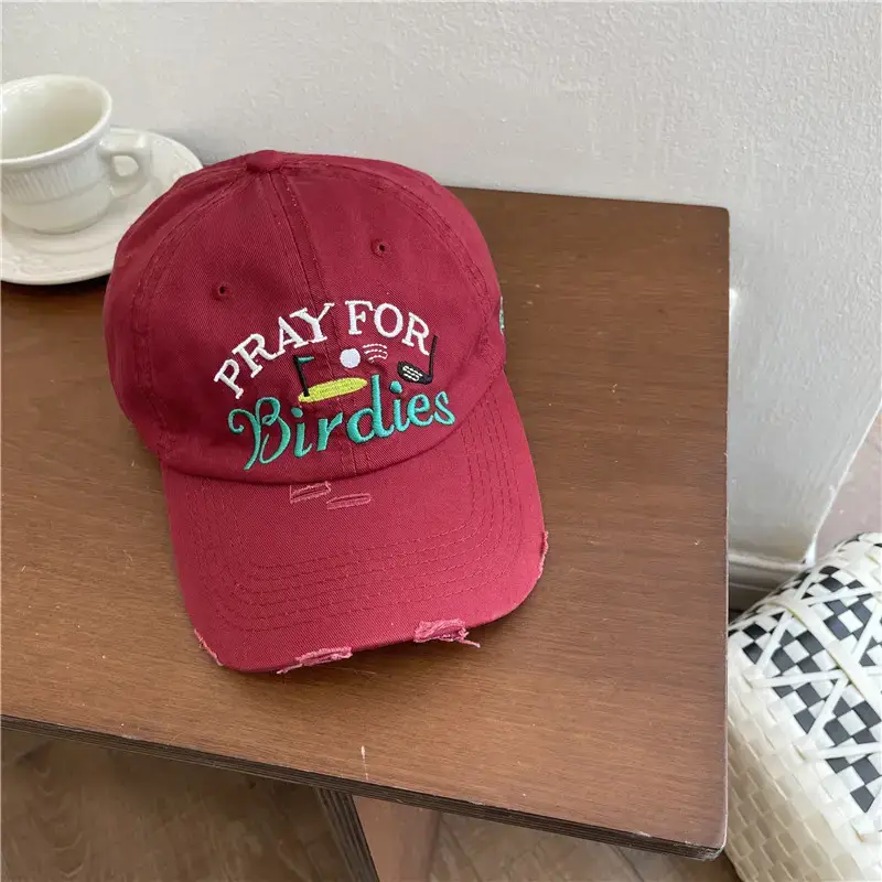 Black Embroidered Birds Cap for Men Women - Image 3