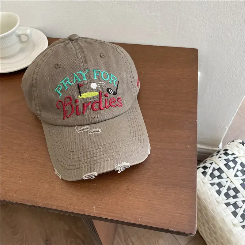 Black Embroidered Birds Cap for Men Women - Image 4