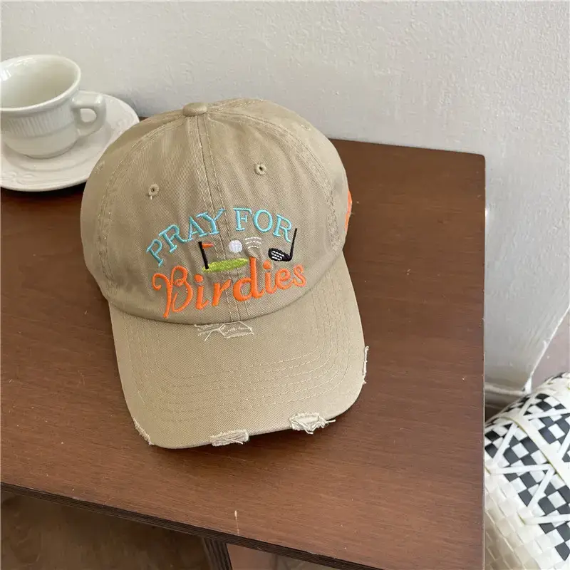 Black Embroidered Birds Cap for Men Women - Image 6