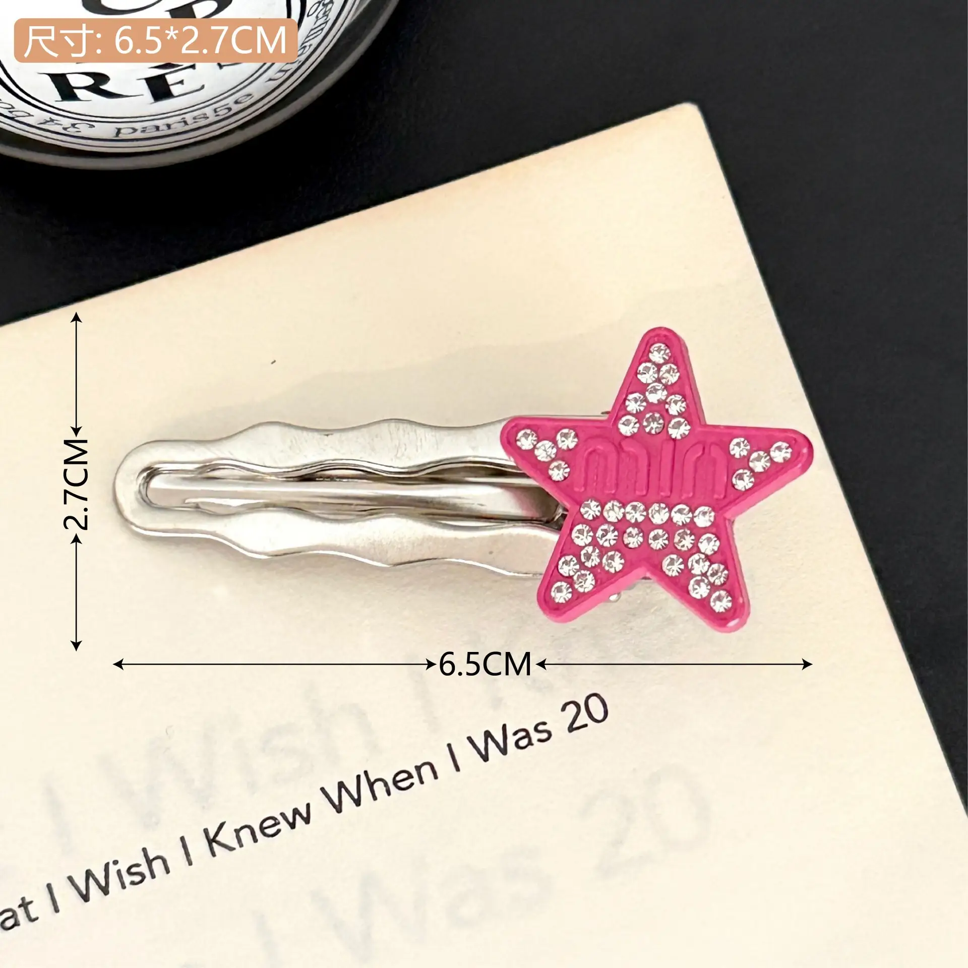 Sweet Cool Style Hairpin with Crystal Flower Design - Image 3